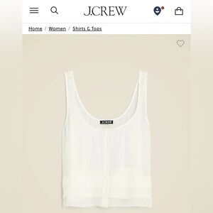 J. Crew Light Sleeveless Top NWT!